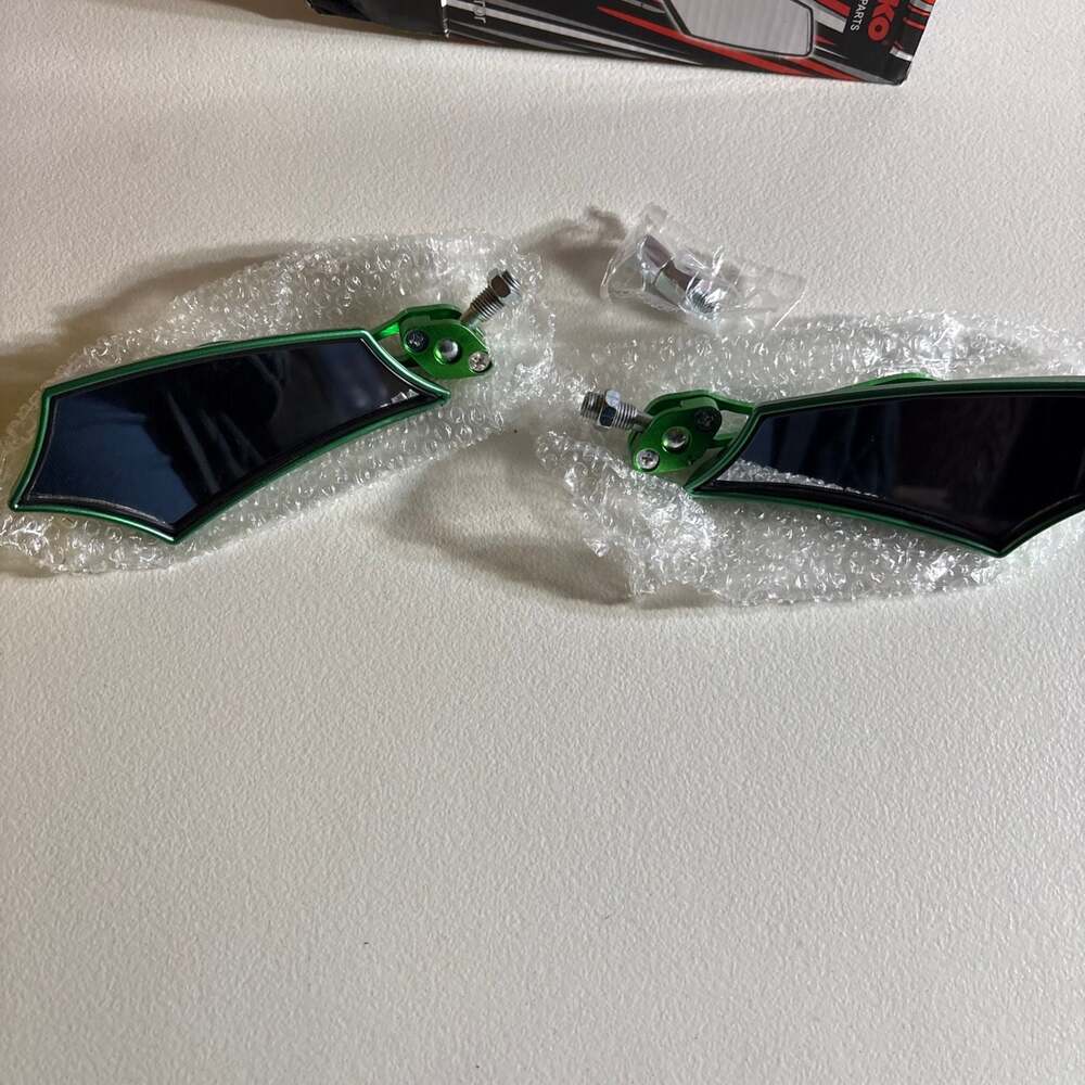 Soko Gold Technic Motorcycle Mirrors 8mm Green